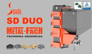 Kocioł Classic SD DUO PLUS - automatyczna zapalarka do eko groszku